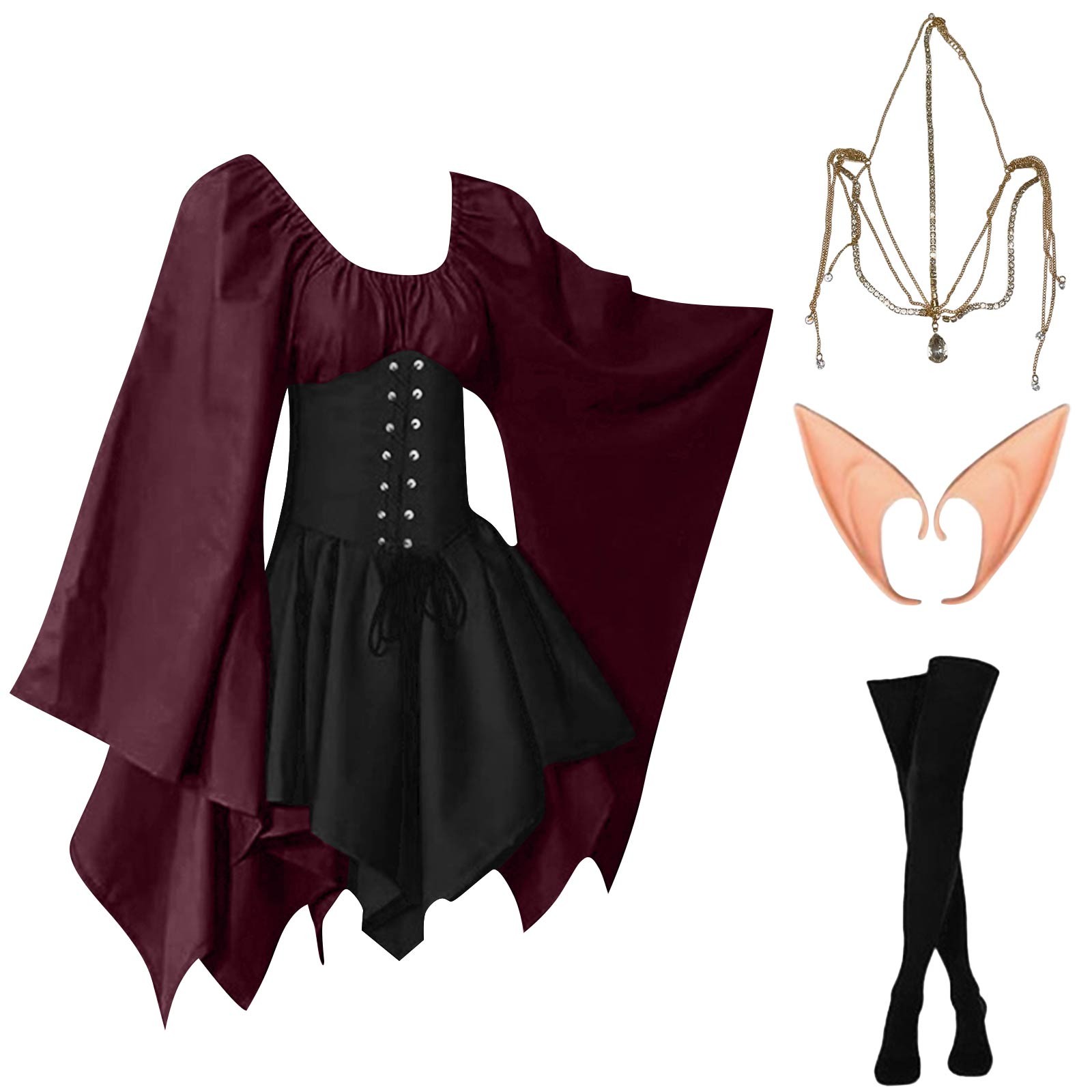Halloween Cosplay Palace Victo - Vintage Fashion Dresses ulasan dan harga
