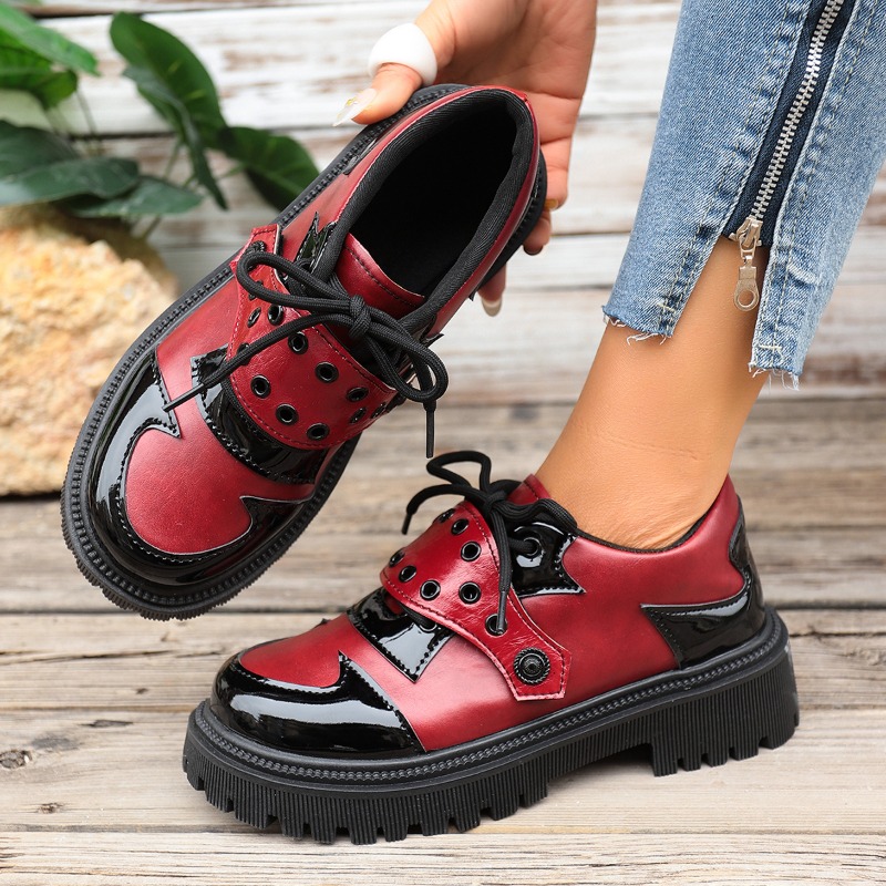 Spring and Autumn Color Blocki - Vintage Fashion Online ulasan dan harga
