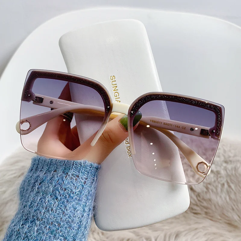 Oversized Sunglasses Man Woman - Vintage Outdoor Fashion ulasan dan harga
