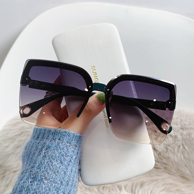 Oversized Sunglasses Man Woman - Vintage Outdoor Fashion ulasan dan harga
