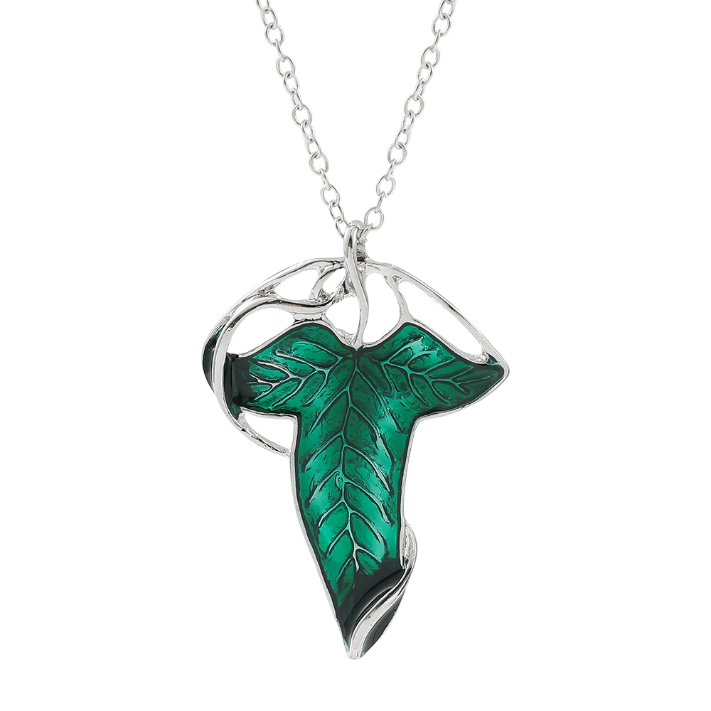Vintage Green Leaf Pendant Nec - Vintage Fashion Stores ulasan dan harga