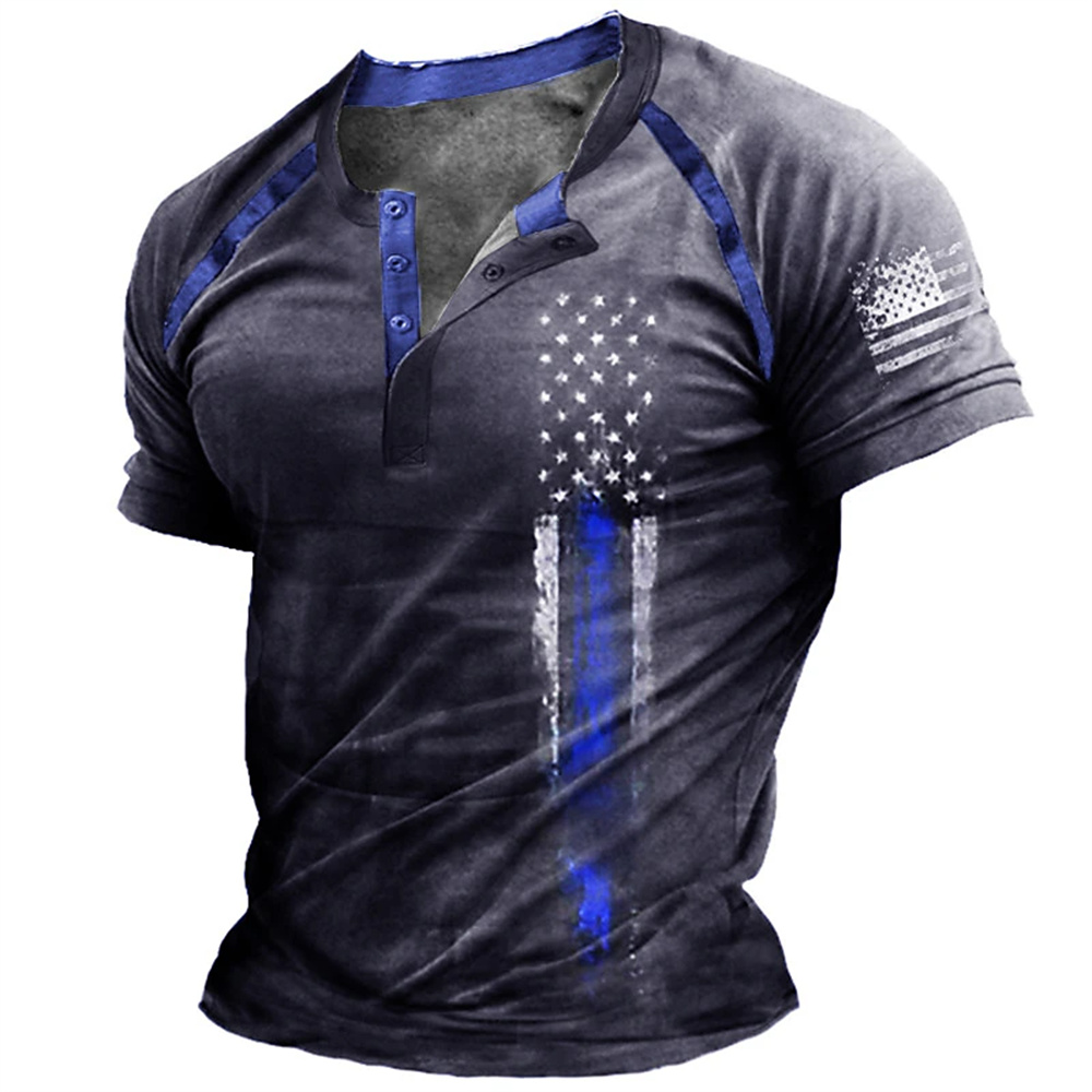 Funny 3D American Flag Print M - Vintage Fashion Stores ulasan dan harga
