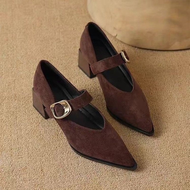 Women Vintage Mary Jane Block  - Vintage Fashion Online ulasan dan harga