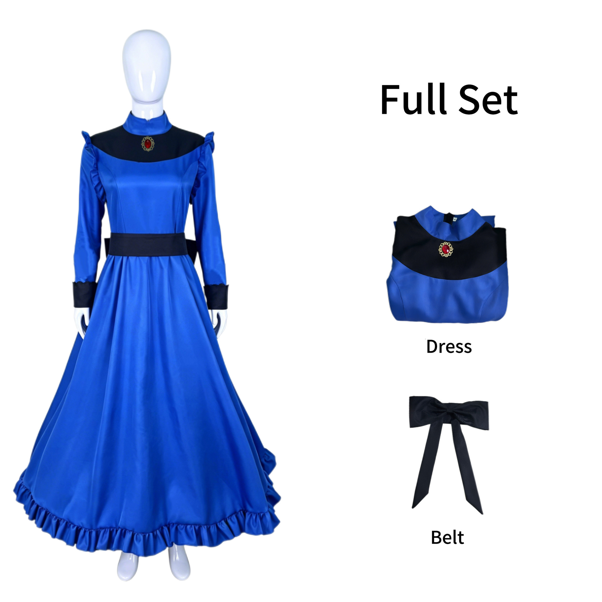 Anime Yubaba Cosplay Costume F - Vintage Fashion Dresses ulasan dan harga