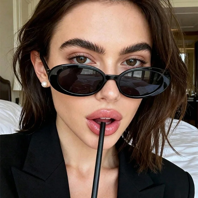 Vintage Oval Sunglasses Women  - Vintage Outdoor Fashion ulasan dan harga