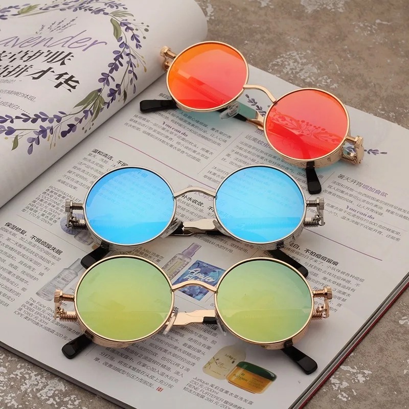 New Metal Steampunk Sunglasses - Vintage Fashion Enthusiasts ulasan dan harga