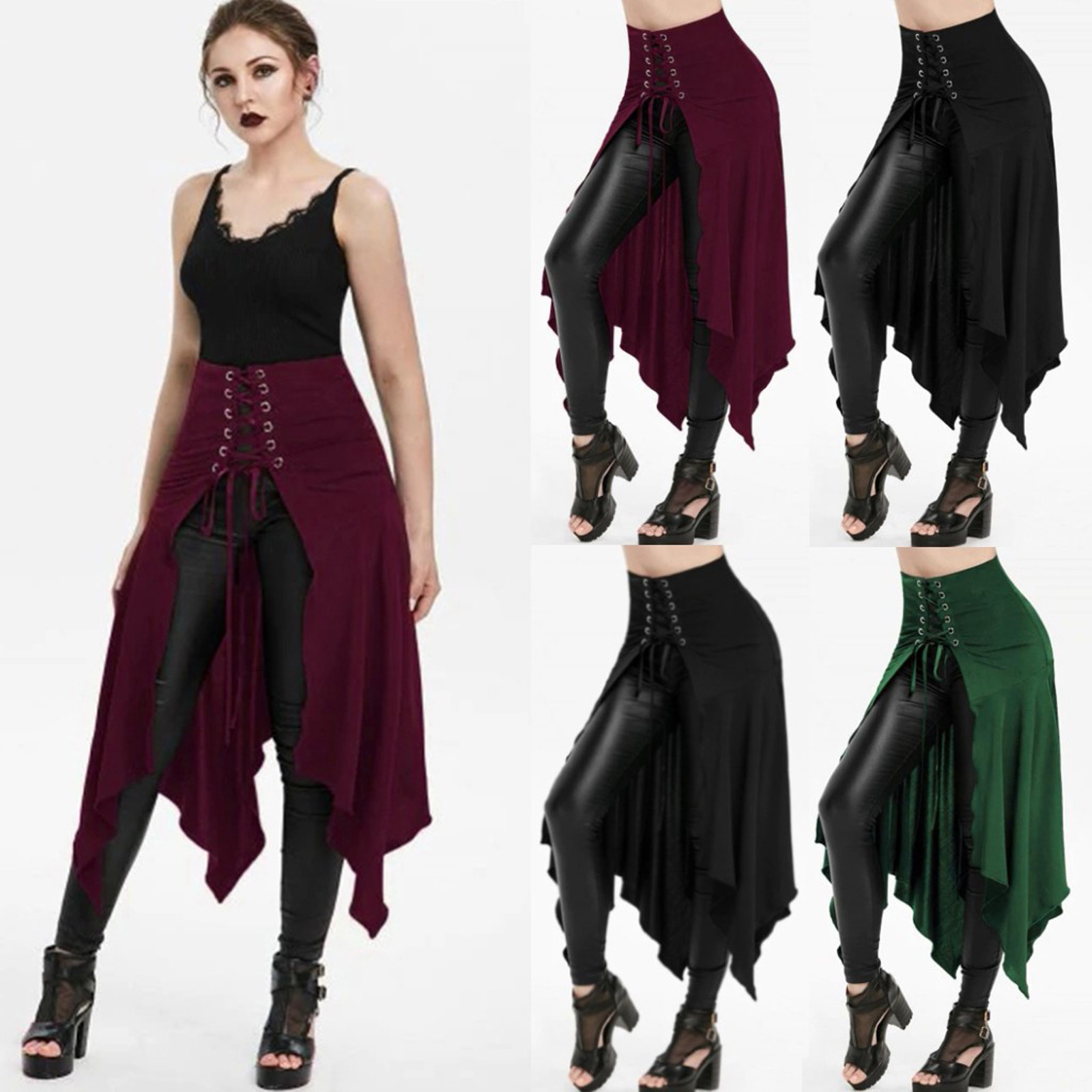 Gothic Skirt Black Medieval Vi - Vintage Fashion Dresses ulasan dan harga